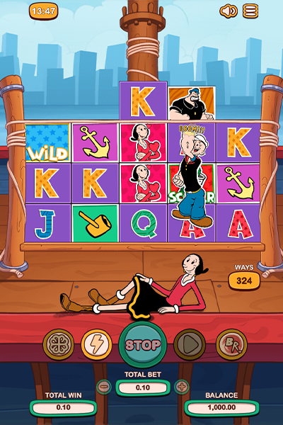 Popeye and Olive Oyl slot